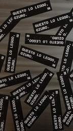 Questo lo leggo, giuro.