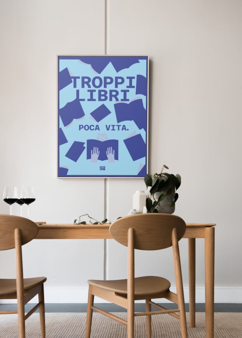 Poster Troppi libri Big